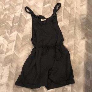Charcoal romper overalls size xs